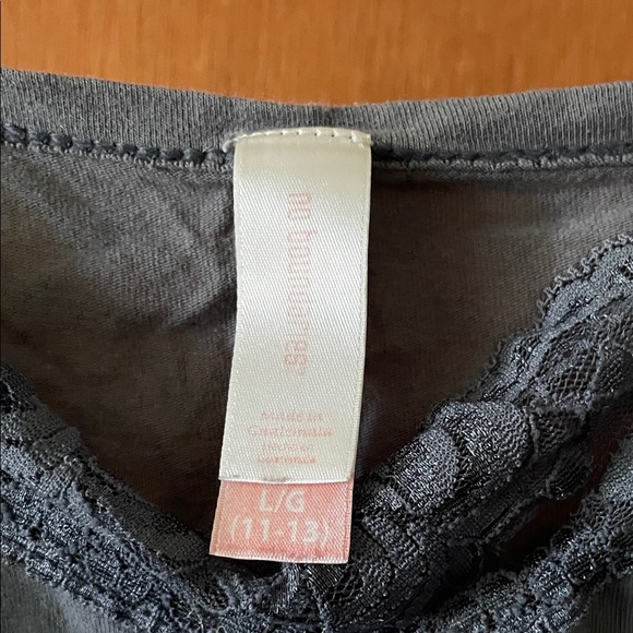 H&M Charcoal Lace Detail Top - Picture 2 of 2